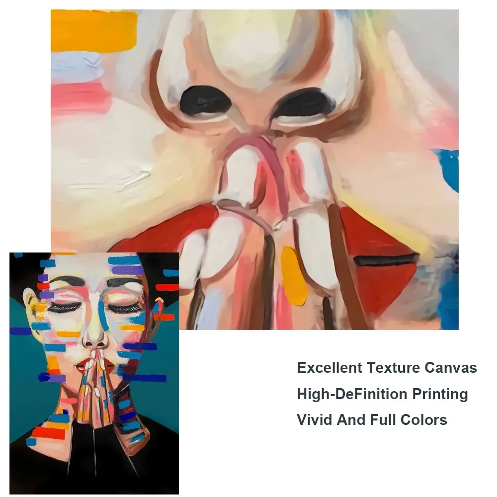 

Canvas painting watercolor fashion Nordic abstract oil painting woman prints wall art pictures fashion home decoration