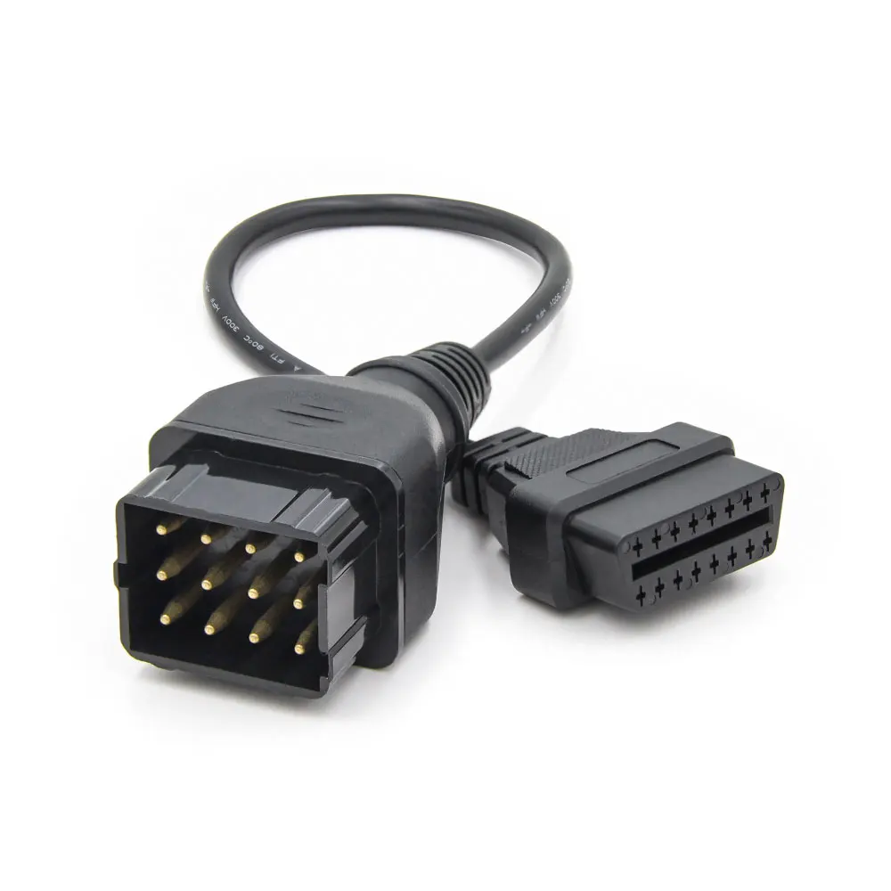 OBD2 Connector Adapter For GAZ Truck 12 Pin OBD to 16Pin 12PIN Diagnostic Auto Tool Extension Cable | Автомобили и мотоциклы