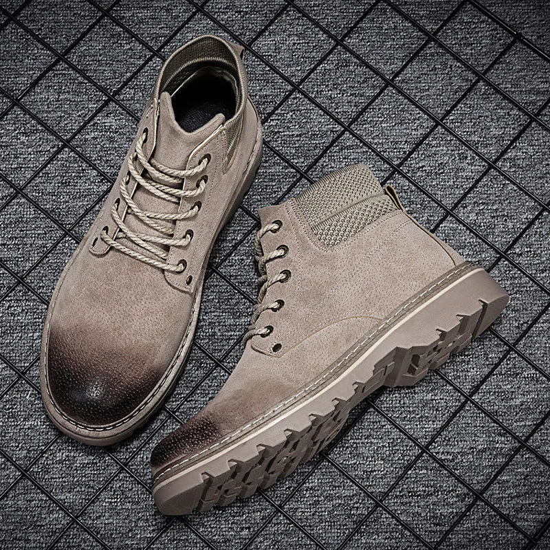 Высокие мужские кроссовки дышащие для скейтбординга Уличная обувь ботинки Martin