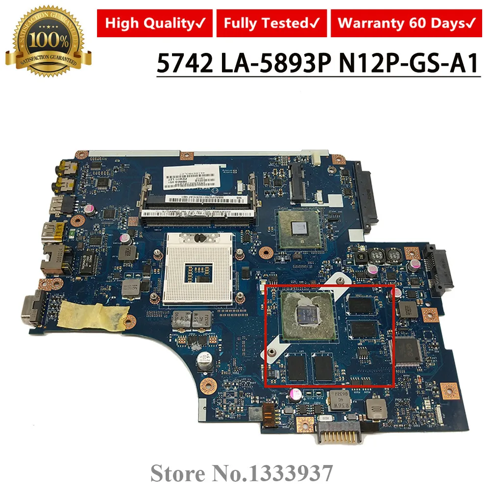 NEW71 LA 5893P для ACER 5742 5741 5741G 5742G материнская плата ноутбука HM55 N12P GS A1 1G GT540M MBRDP02002 MB.RDP02.002