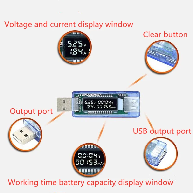 Горячая USB Зарядное устройство 3 в 1 Мобильный детектор уровня мощности DC Вольтметр цифровой Напряжение измеритель тока, для батареи тестер измерительные приборы
