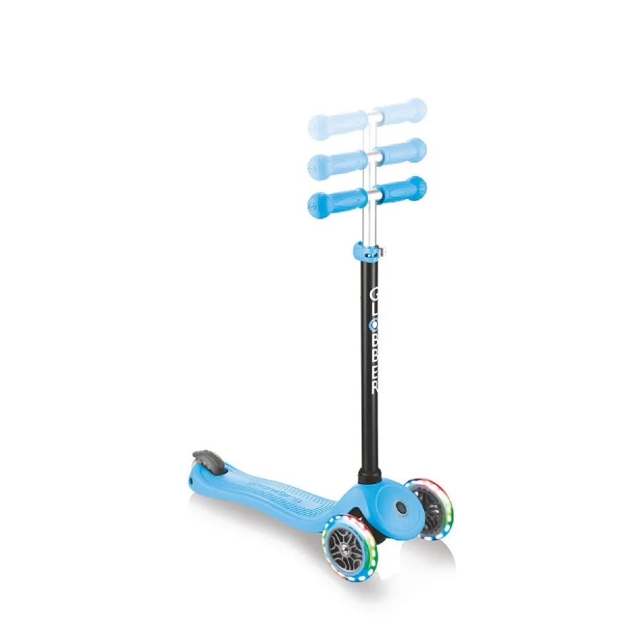 Самокат-беговел трехколесный GLOBBER GO UP SPORTY PLUS LIGHTS - Голубой (642-101) | Спорт и