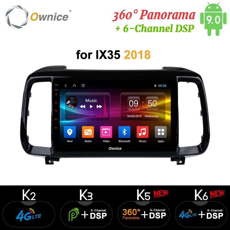 Ownice K3 K5 K6 Восьмиядерный Android 9 0 360 Панорамное автомобильное радио 2 din DVD плеер GPS Navi