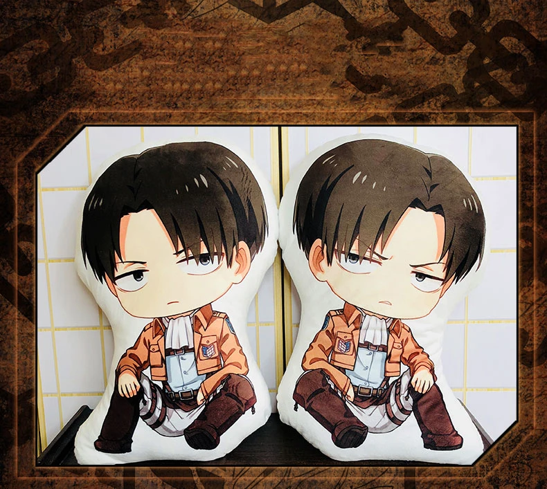 

Anime attack on titan cute kawaii 48cm Levi stuffed doll Plush pillow toys