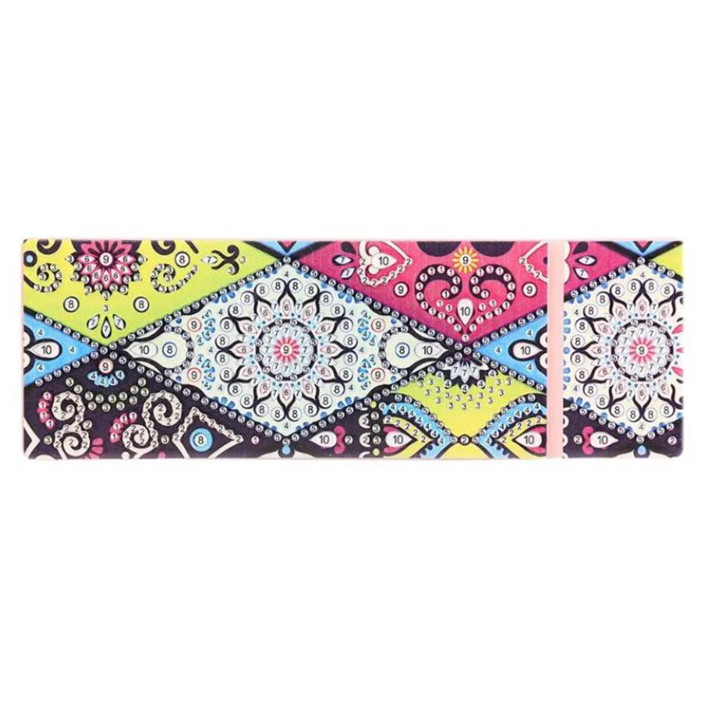 

DIY Mandala Diamond Painting Stationery Storage Box Pencil Box for Student Cross Stitch Christmas Gifts