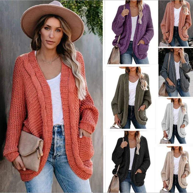 Флисовый кардиган новинка сезона осень/зима 2021 вязаная одежда Повседневный