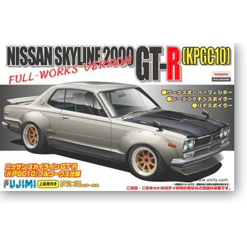 

FUJIMI Сборная модель игрушечного автомобиля 1/24 Nissan GTR (KPGC10) полный рабочий #03809