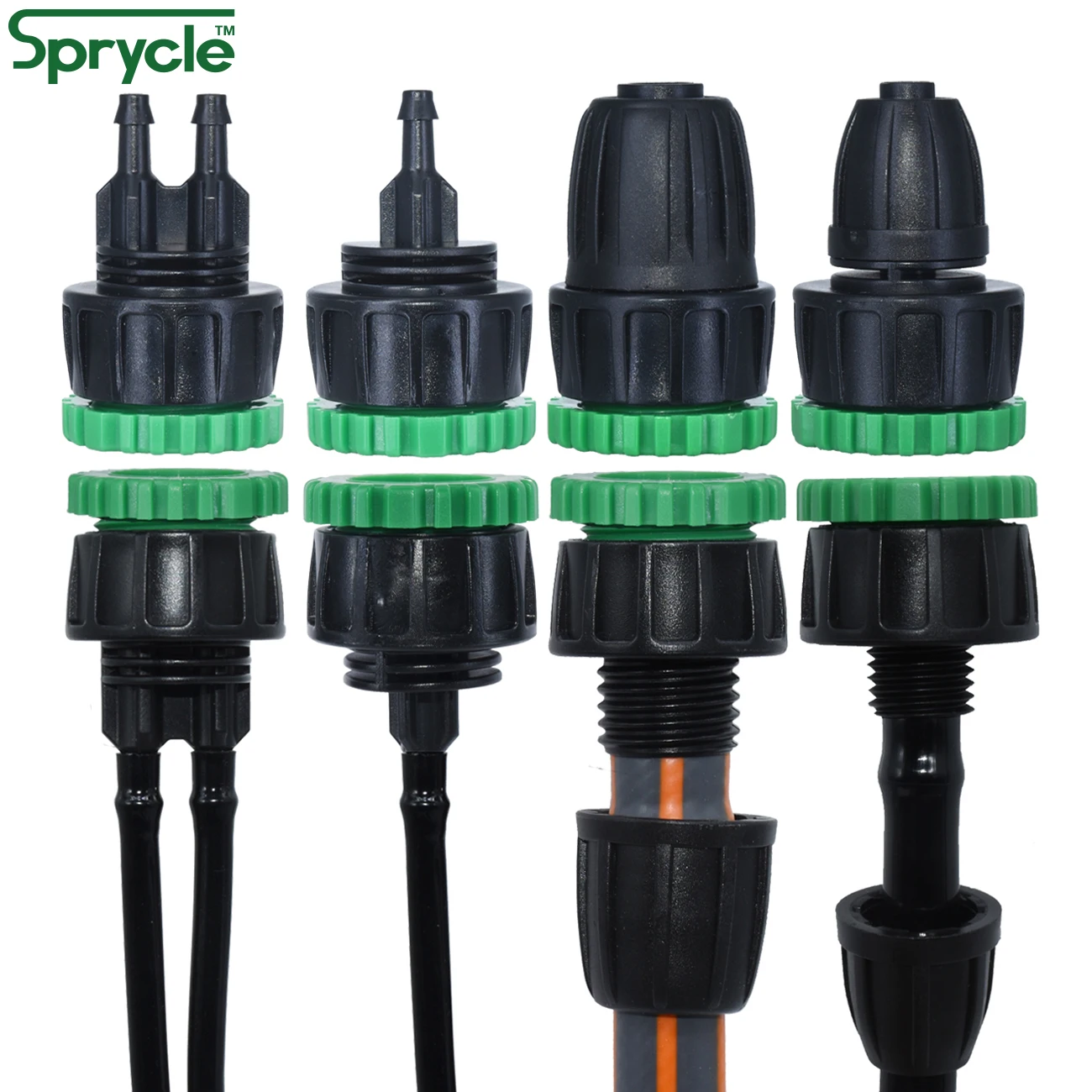 

SPRYCLE Garden Tap Adapter Splitter 1/2" 3/4" to 4/7mm 8/11mm 16mm Hose Connectors Female Drip Irrigation Watering Pipe Fitting