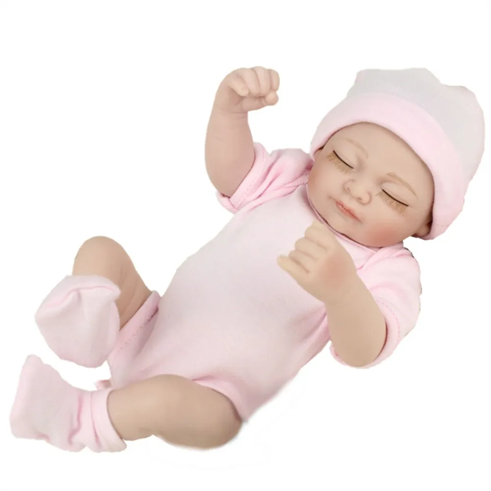 NPKDOLL Пупс куклы реборн игрушки реалистичные силиконовые игрушки для ванной для девочек кукла для сна девочка для новорожденных детей Рождественский подарок 10 дюймов