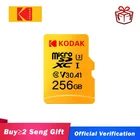 Карта памяти Kodak Micro SD, высокоскоростной Флэш-накопитель 32 Гб 64 Гб класс 10 U3 4K карта памяти 128 ГБ флэш-карта Micro sd