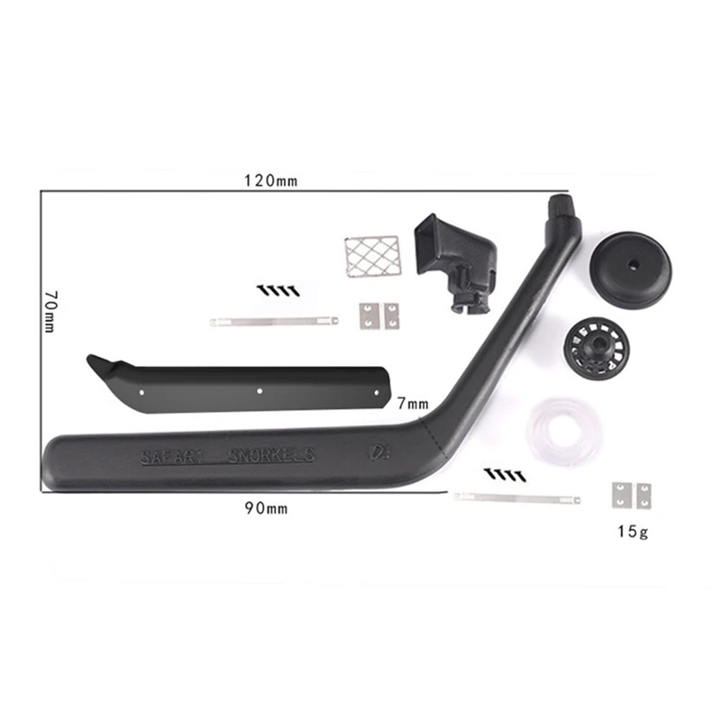 

Simulated Wading Snorkel Air Intake Clamp Set Accessories for Axial SCX10 II 90046 SCX10 III AXI03007 Upgrade Parts