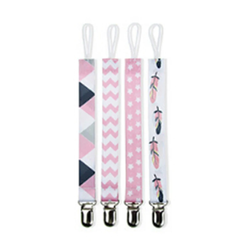 

Useful Newborn Fahsion Cotton Baby Pacifier Clip Chain Modern Designs Great Pacifier Teething Ring Holder