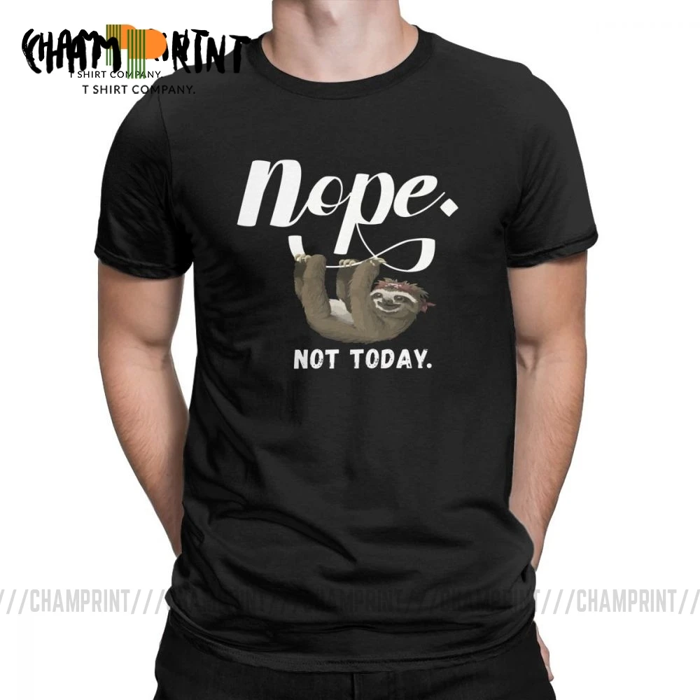 Nope Not Today забавная футболка для мужчин графическая одежда с коротким рукавом