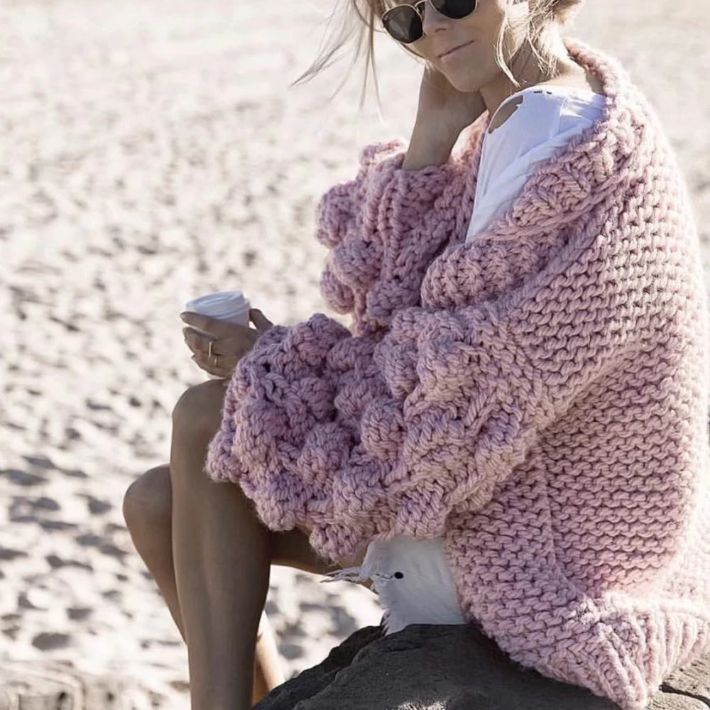 Осенне зимний утепленный вязаный кардиган свитеры сексуальные вязаные