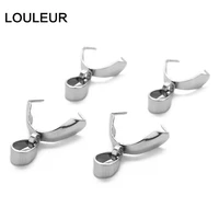 20pcslot stainless steel pendant clip clasp melon seeds buckle pendant connector charm bail beads jewelry findings diy jewelry