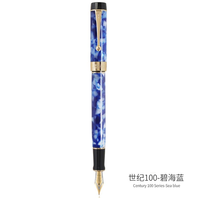 Jinhao 100 Centennial перьевая ручка из смолы EF/F 18KGP M/изогнутое перо 0 6/1 2 мм с конвертером