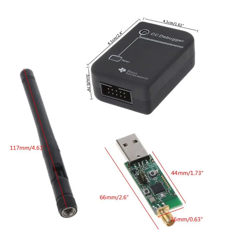 

New Wireless CC Debugger Programmer Protocol Analyzer Bluetooth Zigbee Emulator 2530