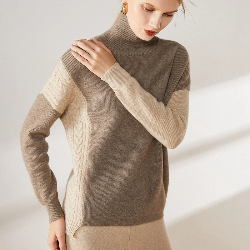 Осенне-зимний новый женский кашемировый свитер стильный жакет 100% чистый кашемир