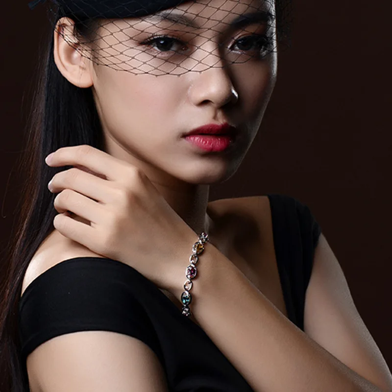 

CAB4 ювелирные изделия браслет цвета камень серебро chioce браслет камень для женщин подарок серебро 925 браслет