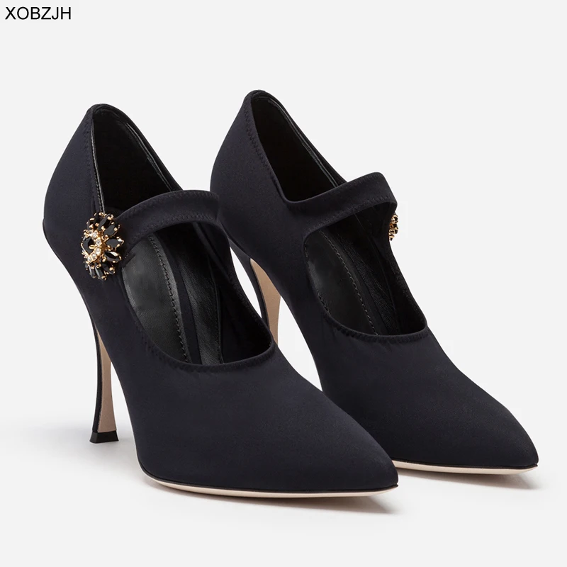 Итальянские свадебные туфли Mary Jane женские лодочки коллекция 2019 года Роскошные