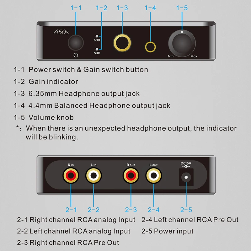 Настольный усилитель для наушников Topping A50s NFCA внешний со сбалансированным