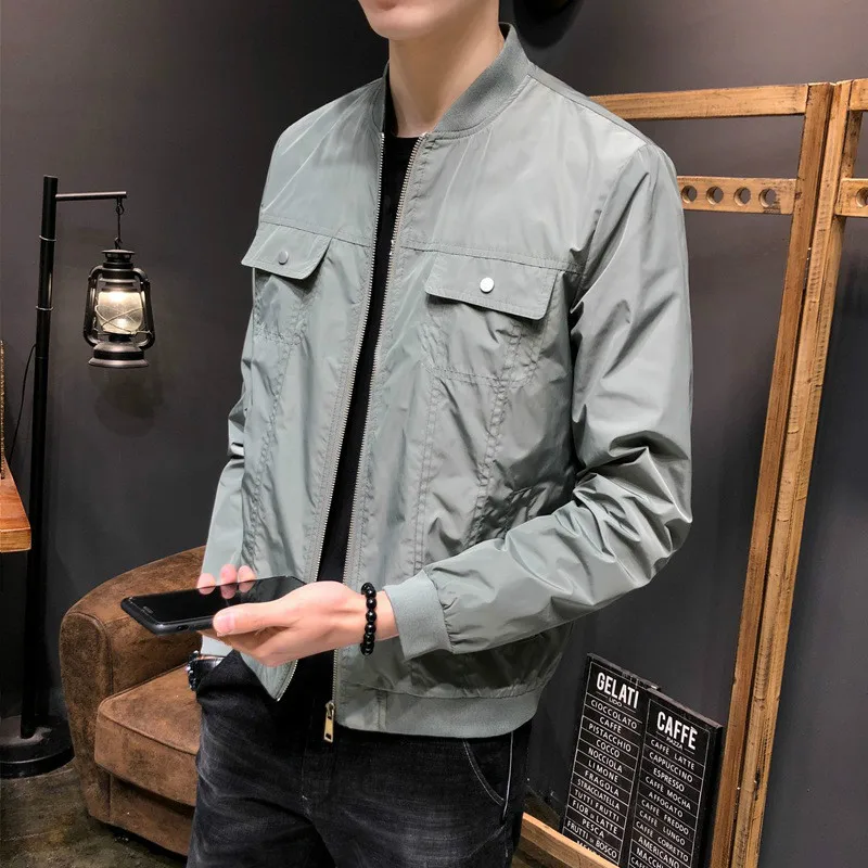 

Korean Oversized Boys Jacket Retro Baseball Jacket Male Casual Mens High Fashion Streetwear 4xl Autumn Black Button Coat Men Top