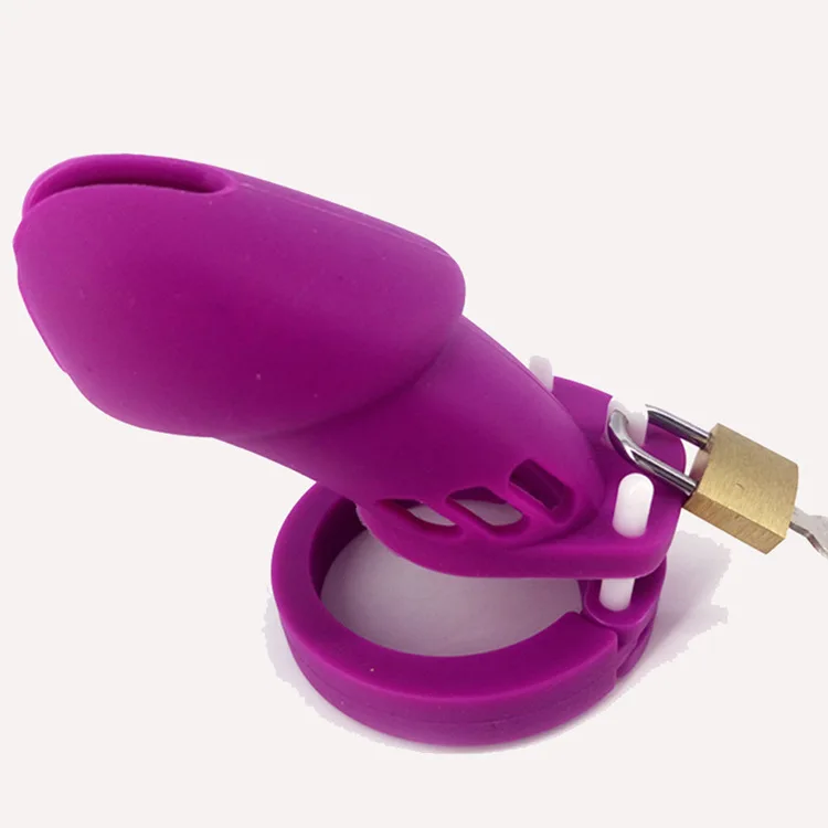 Purple Long Only Degree Rode в скандинавском стиле силиконовый мужской пояс целомудрия Cb600 cynominium кольцо набор J клетка секс-товары для взрослых - Цвет: Purple Long