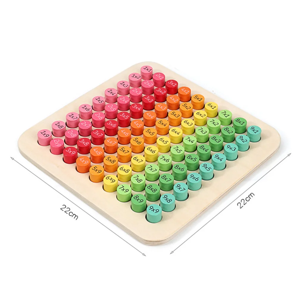 

Color Kids Puzzle Toys Wooden Multiplication Learning Development Educational Game Building Blocks for Children Gifts