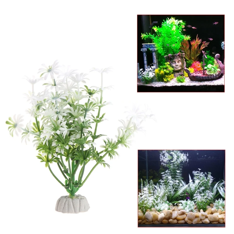 Водные растения водоросли для аквариума короткий абзац Lucky Bamboo искусственные