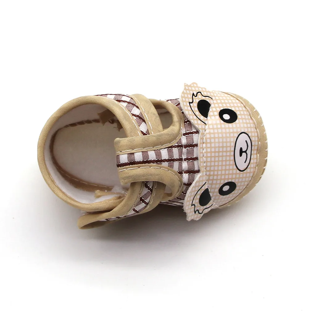 

Infant Toddler Soft Sole Anti-slip First Walkers Newborn Baby Girls Cartoon Little Bear Prewalker Soft Sole Shoes Single Shoes#2