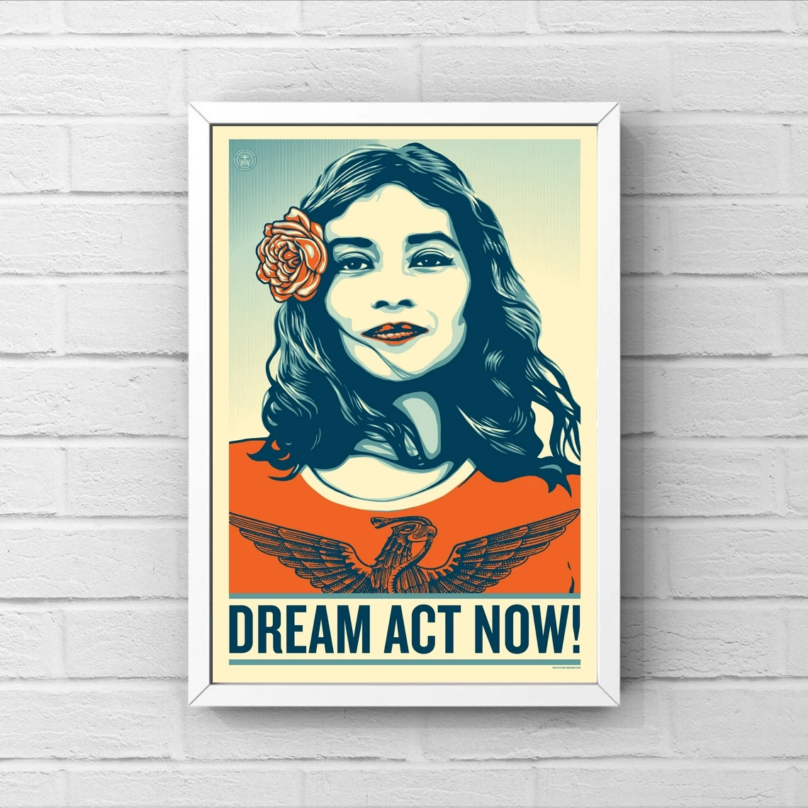 

Модный постер Shepard Fairey с надписью We the People, Картина на холсте, рисунок дома, фотография детской комнаты (без рамки)