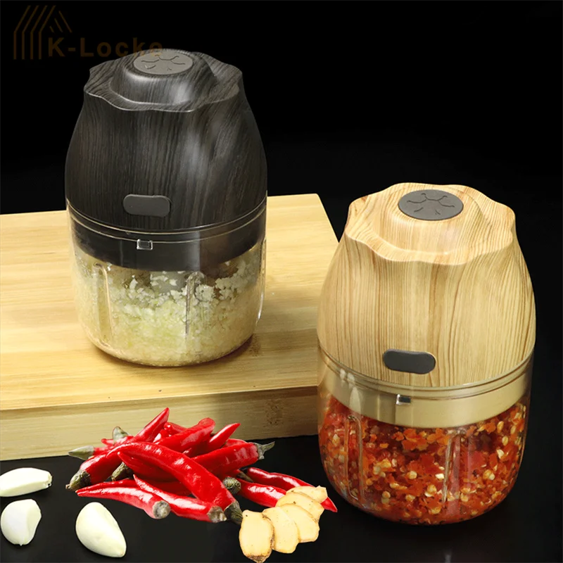 

New Intelligence Electric Garlic Machine Wireless Electric Food Cooking Machine Vegetable Fruit Mashing Cutter Kitchen Tools