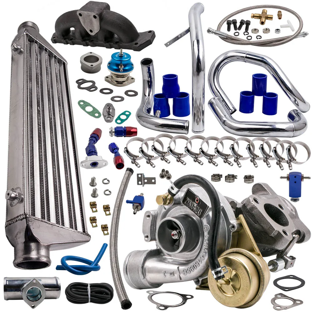 Семейный турбокомплект + интеркулер коллектор для Audi A3 1 8 T VW PASSAT 1.8L 1781CC l4 GAS DOHC 1997