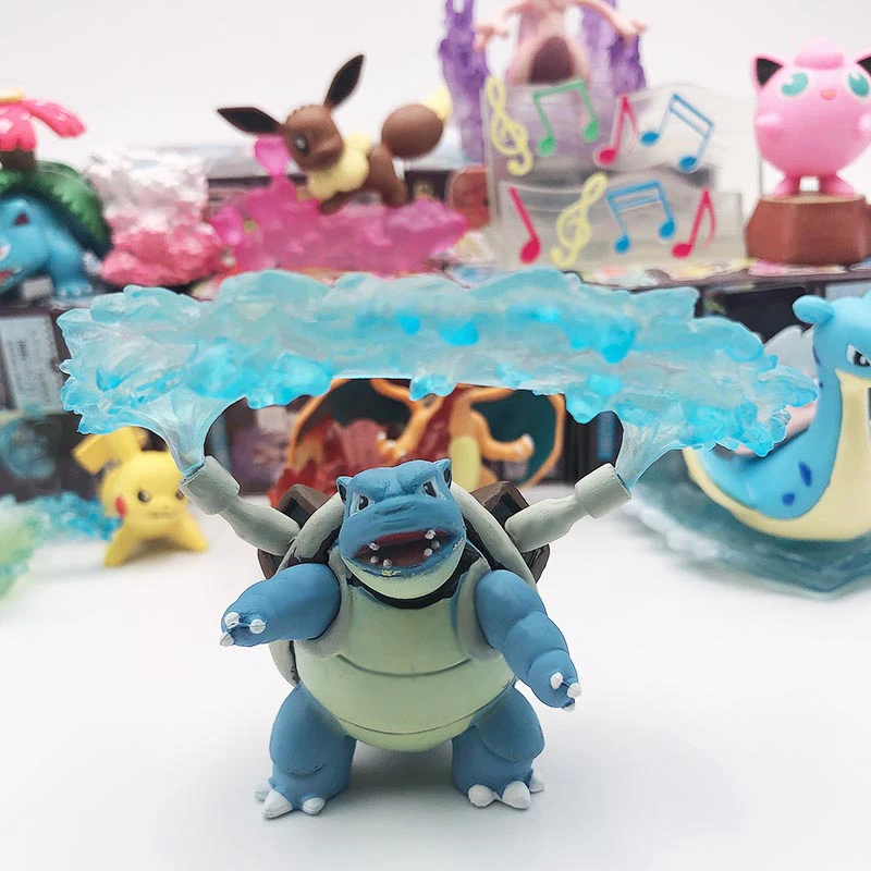 TAKARA TOMY 8 шт./компл. Покемон карманные монстры Пикачу Артикуно Eevee фигурка кукла-эльф сцены игрушки Фигурки детей Подарки