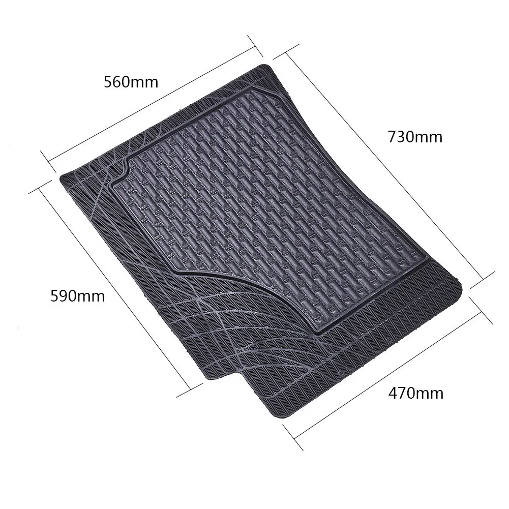 5 шт. автомобильные коврики черные резиновые Противоскользящий коврик