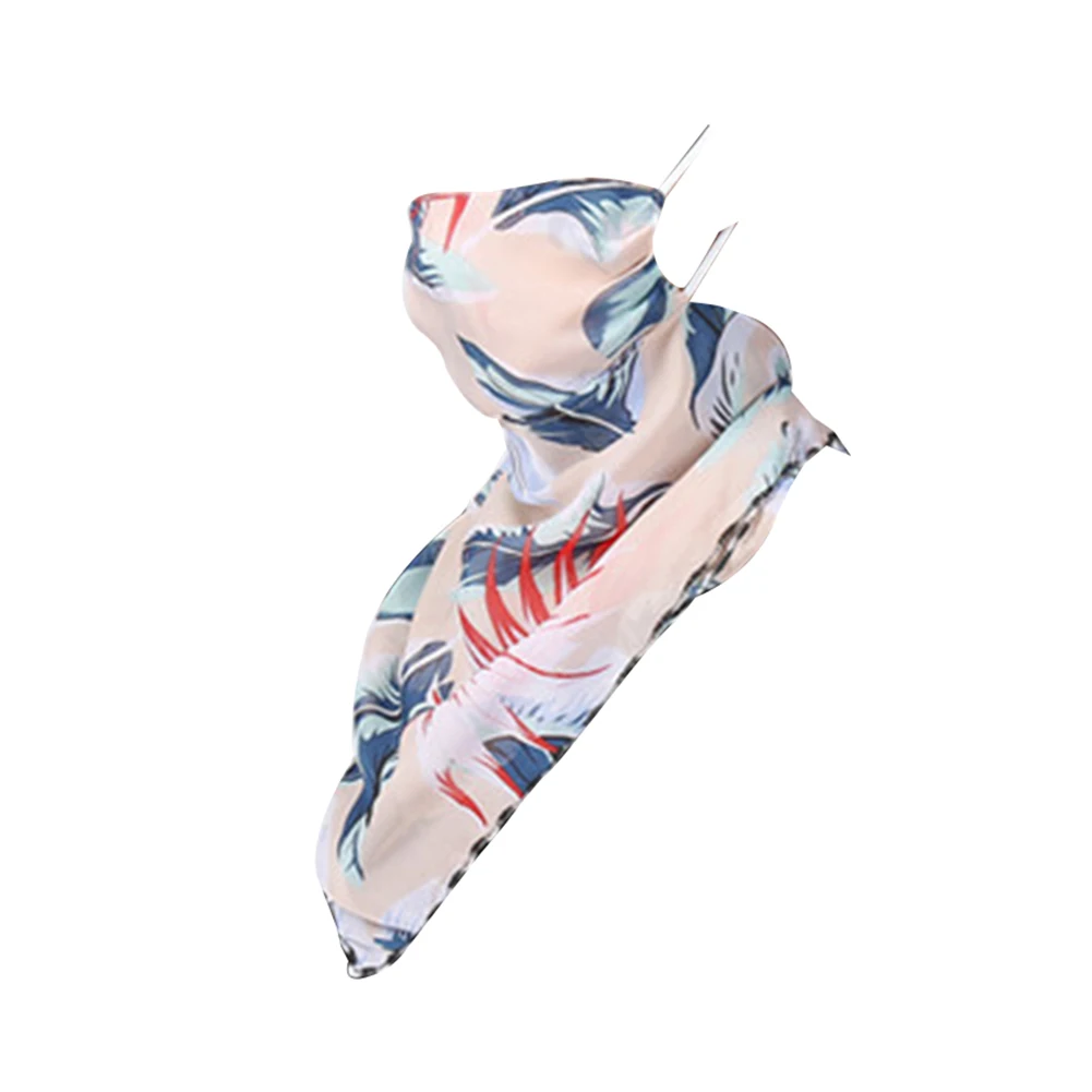 

Fashion Summer Women Floral Print Anti-UV Dustproof Wind-proof Scarf Outdoor Sport Riding Motorcycles Accessories Face Cover
