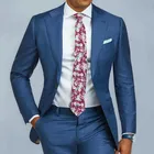 Синий формальный мужской костюм из 2 предметов, приталенные тонкие мужские костюмы индивидуальный пошив, смокинг жениха, блейзер для свадьбы, выпускного вечера, пиджак, брюки Terno