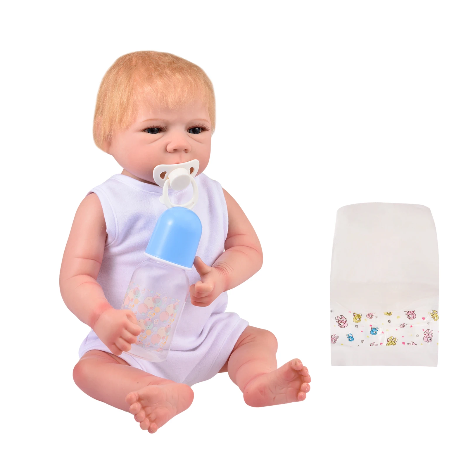 

Full Silicone Vinyl Reborn Dolls Soft Life Like Reborn Baby Dolls Toy Fashion Waterproof Doll Toy For Kids Gifts Playmate