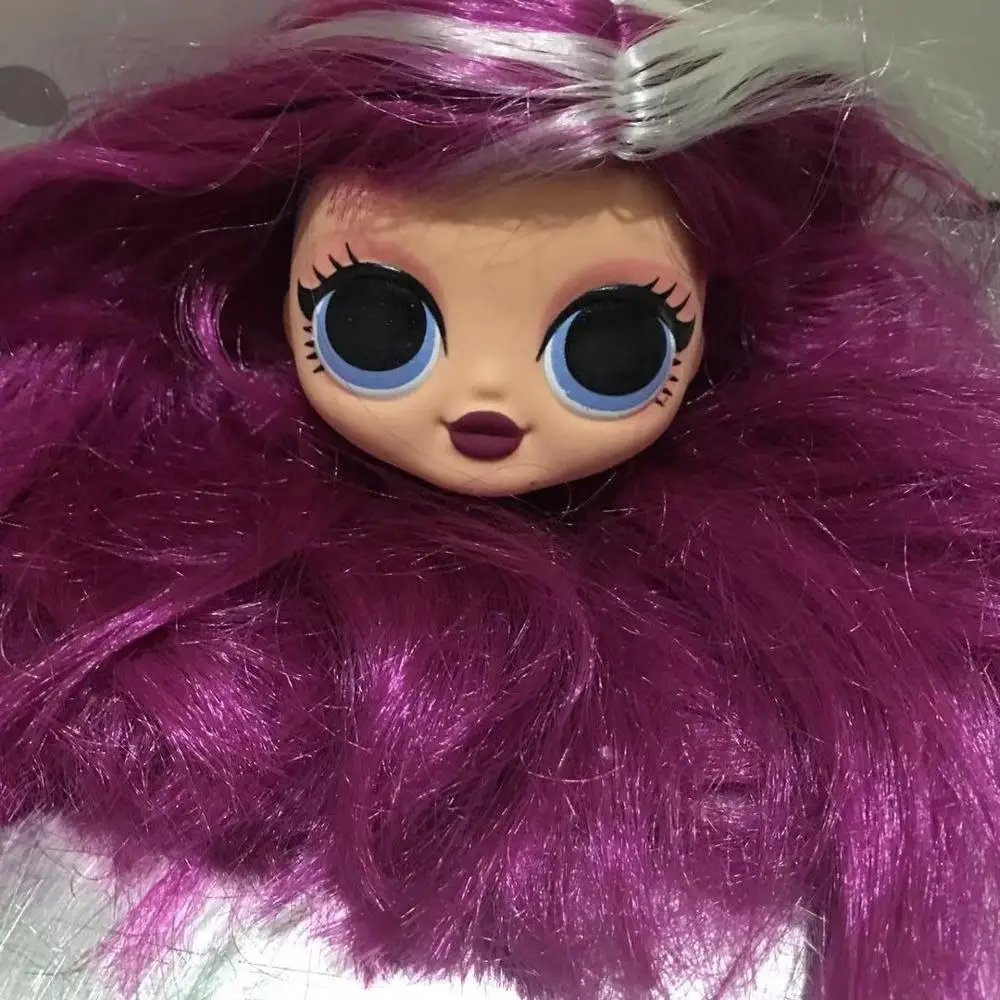 Модные куклы Sister Big Doll головки для кукол DIY игрушечные с зелеными волосами Детские