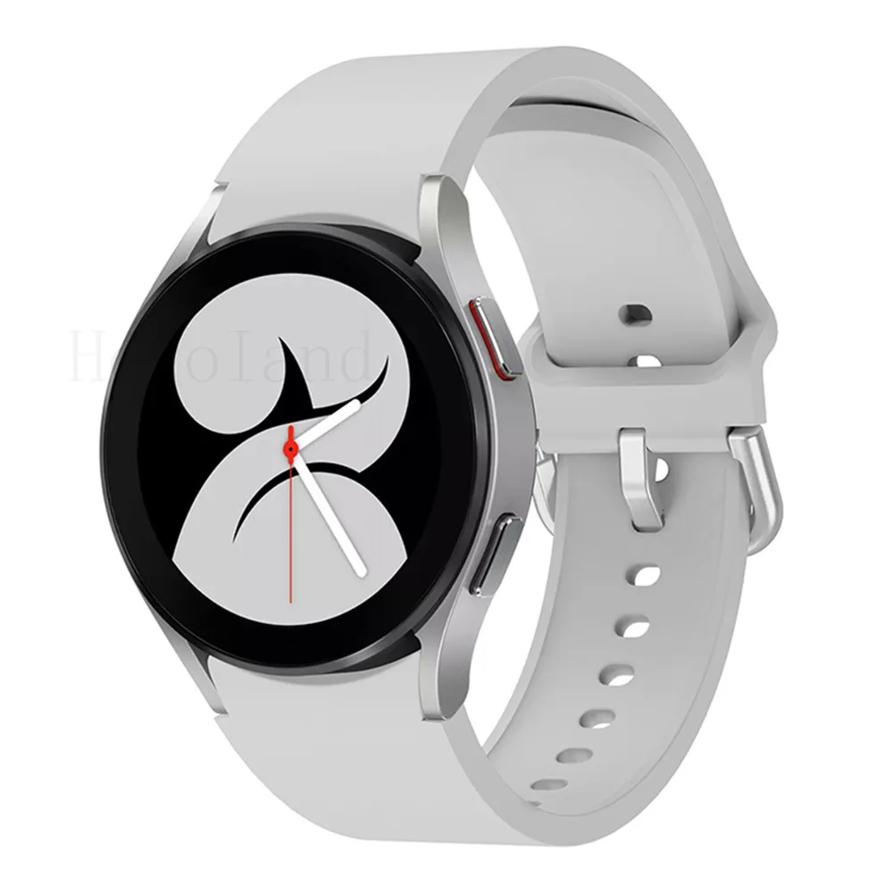 20mm WatchBand Silicone Strap For Samsung Galaxy Watch 4 40mm 44MM /Galaxy 4 Classic 42mm 46mm Original Smart Wristband Bracelet