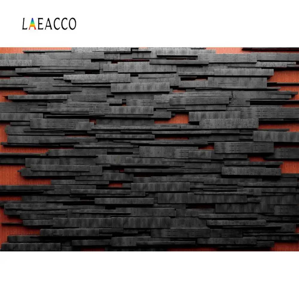 

Фон для портретной фотосъемки Laeacco, с изображением темной черной деревянной доски, уникальный 3D фон для портретной фотосъемки вечеринки