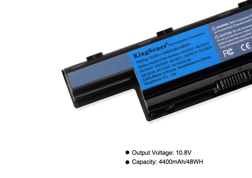 Аккумулятор KingSener AS10D31 для ноутбука Acer V3 471G 551G 571G 771G E1 421 431 471 AS10D41 AS10D3E AS10D5E 531|battery for