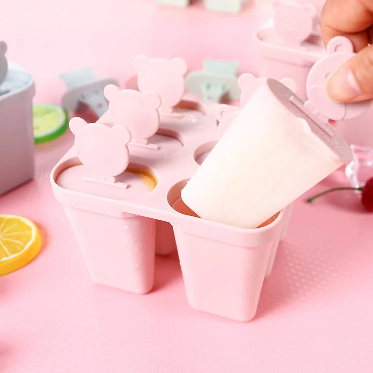 

Cute DIY Combination Popsicle Ice Cream Mold Frozen Popsicle Sorbet Mold Ice Cream Ice Tray with Lid Ice Mold
