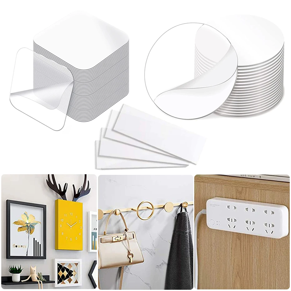 10PCS Nano Tape Stickers Double Sided Non-Mark Photo Frame Plug Carpet Holder Sticker Transparent Removable Washable |