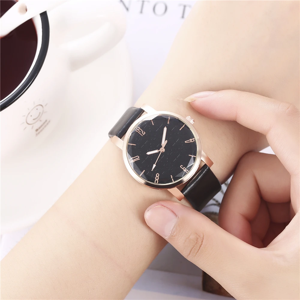Женские кварцевые часы Reloj De Mujer Grande в простом стиле элегантные женские с