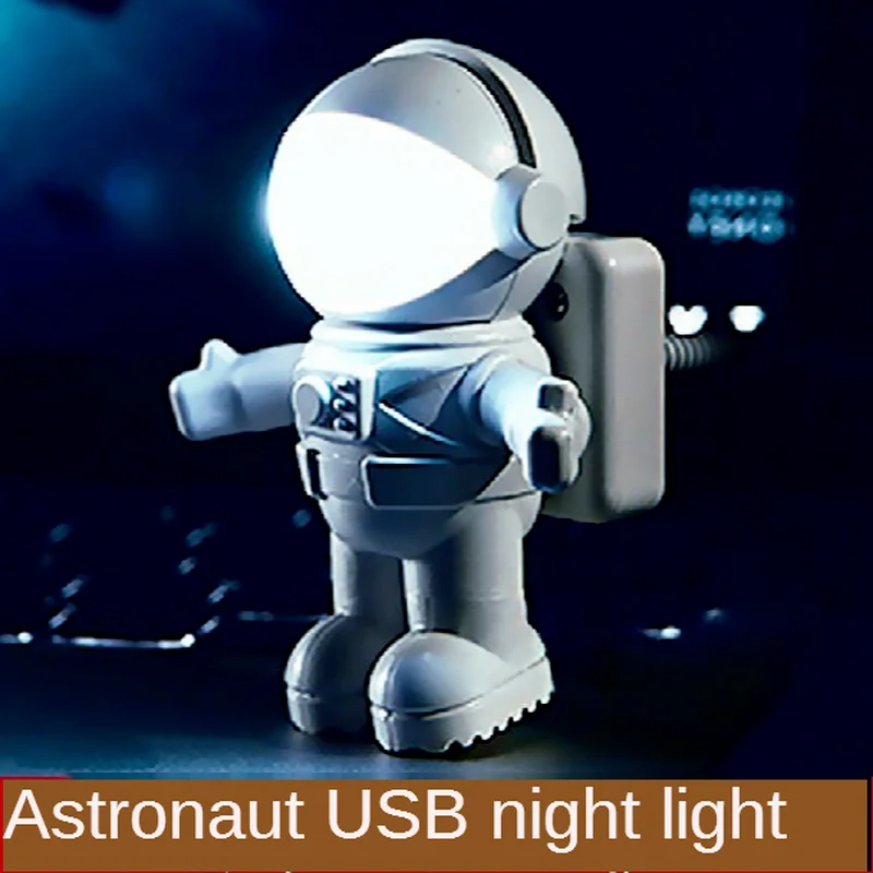 Astronaut LED night light Astronaut USB night light Creative USB book light Computer desk lamp