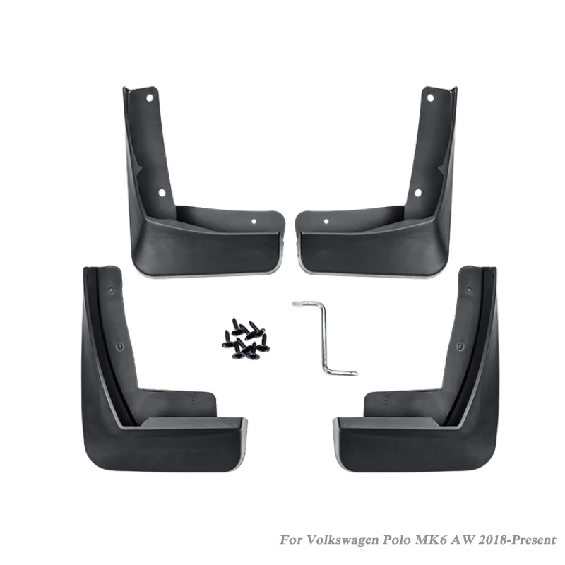 Стайлинг автомобиля ABS Брызговики для брызговик Volkswagen Polo Virtus MK6 AW 2018 настоящее