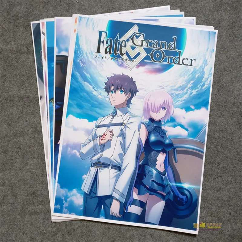 8 шт./компл. аниме Fate/Grand Order постер FGO Mash Kyrielight Archaman настенные картины для гостиной