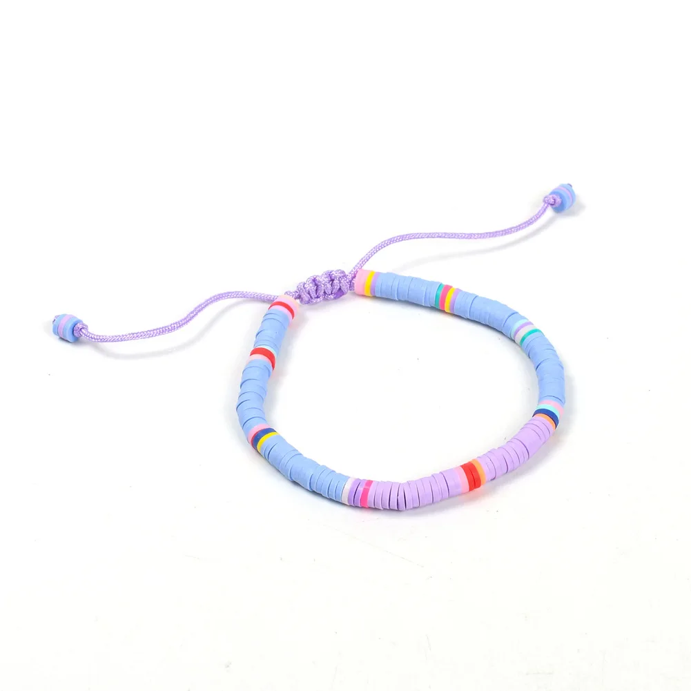 Новый Модный Цветной регулируемый эластичный браслет ручной работы из