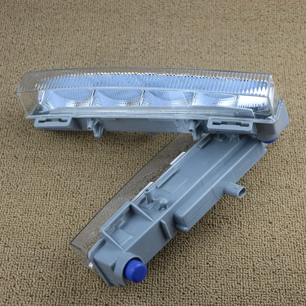 2x светодиодный фары дневного света DRL Противотуманные фары для Mercedes W166 ML350 ML400 X204 GLK350 2012 2013 2049065501 2049065401
